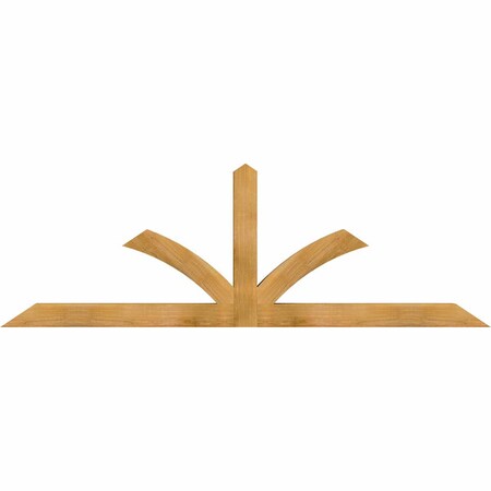 Ekena Millwork Richland Rough Sawn Timber Gable Bracket, Western Red Cedar, 84"W x 28"H x 4"D x 4"F, 8/12 Pitch GBW084X28X0404RIC00RWR